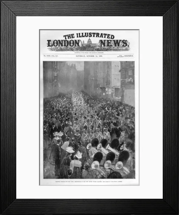 Framed Print : Colonial troops off to fight in the Second Boer War Framed Print : Colonial troops off to fight in the Second Boer War