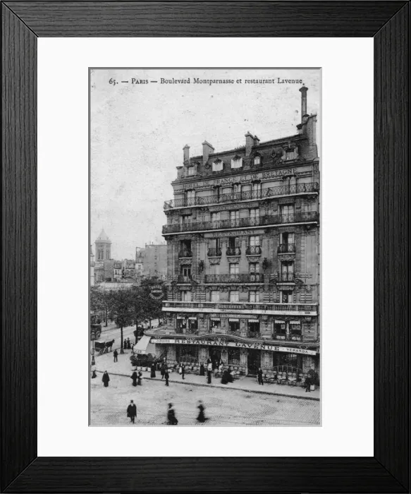 Framed Print : The exterior of Restaurant Lavenue, Boulevard Montparnasse Framed Print : The exterior of Restaurant Lavenue, Boulevard Montparnasse