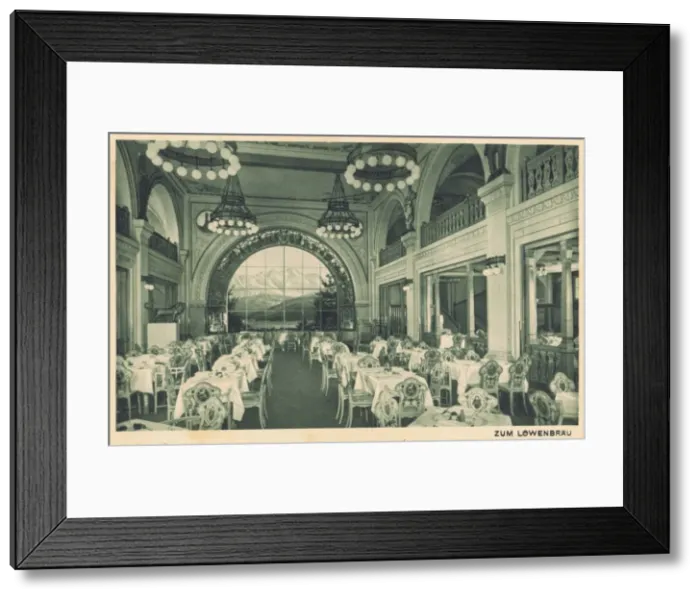 Framed Print : The Lowenbrau room of Haus Vaterland, Berlin, 1920s Framed Print : The Lowenbrau room of Haus Vaterland, Berlin, 1920s