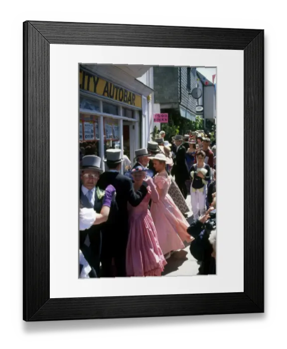 Framed Print : People taking part in Helston Floral Dance, Cornwall Framed Print : People taking part in Helston Floral Dance, Cornwall