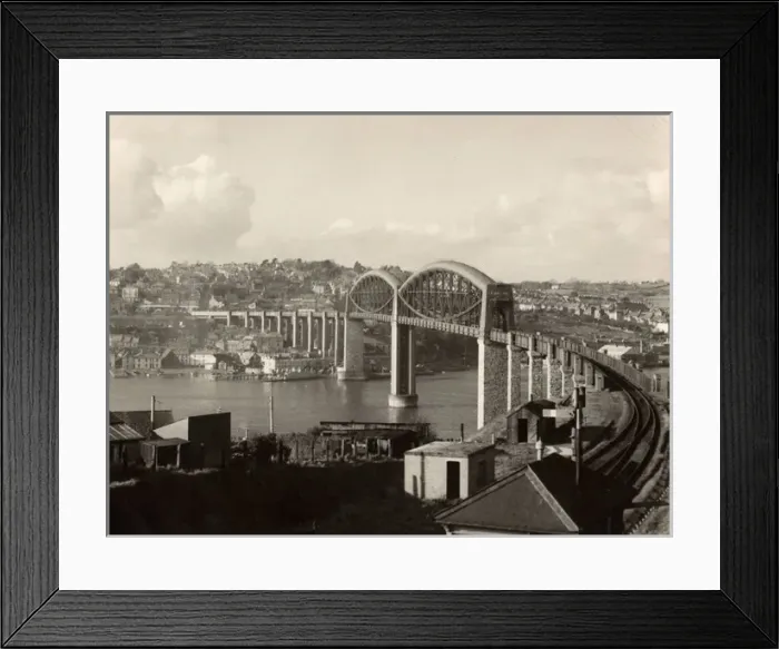 Framed Print : Royal Albert Bridge at Plymouth, Devon Framed Print : Royal Albert Bridge at Plymouth, Devon