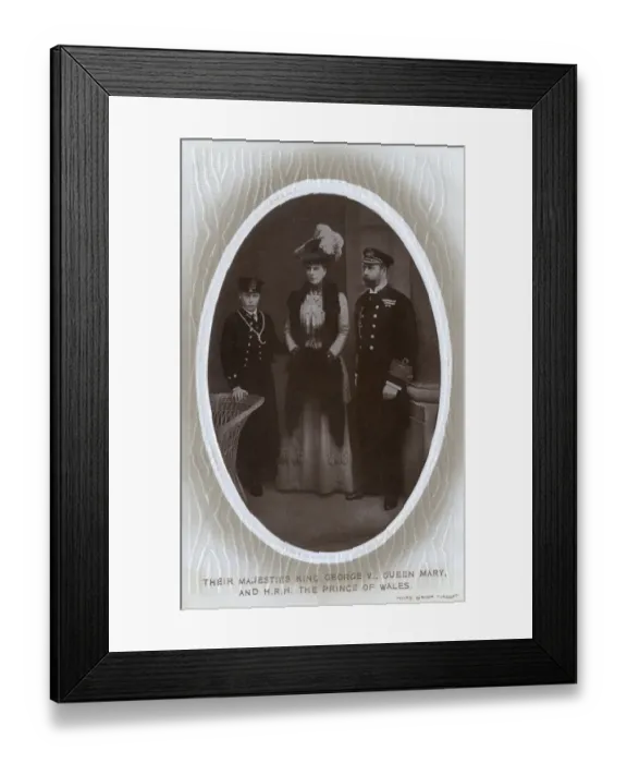 Framed Print : King George V, Queen Mary and the Prince of Wales Framed Print : King George V, Queen Mary and the Prince of Wales