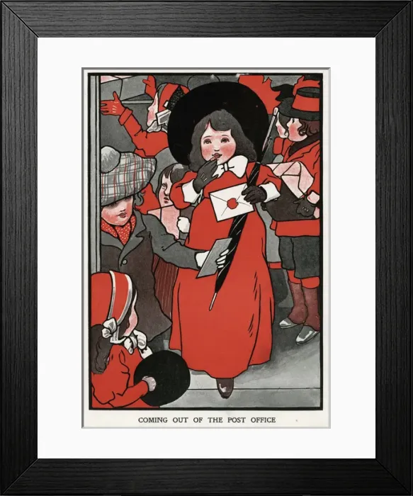 Framed Print : Coming out of the Post Office by Charles Robinson Framed Print : Coming out of the Post Office by Charles Robinson