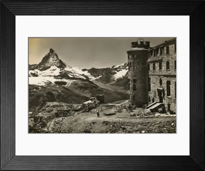 Framed Print : The Matterhorn, Switzerland and Kulm-Hotel Gornergrat Framed Print : The Matterhorn, Switzerland and Kulm-Hotel Gornergrat