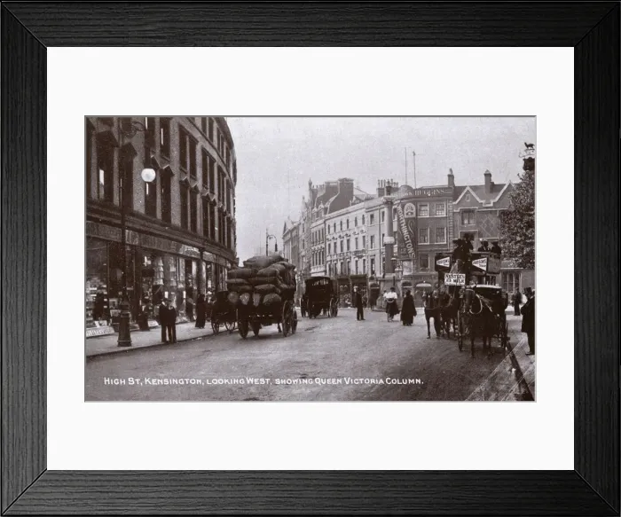 Framed Print : High Street Kensington - looking west Framed Print : High Street Kensington - looking west