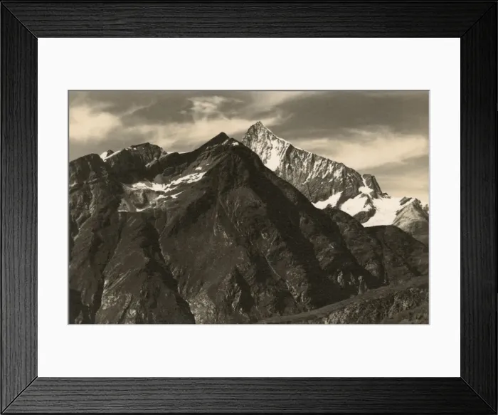 Framed Print : The Mettelhorn and the Weisshorn, Switzerland Framed Print : The Mettelhorn and the Weisshorn, Switzerland