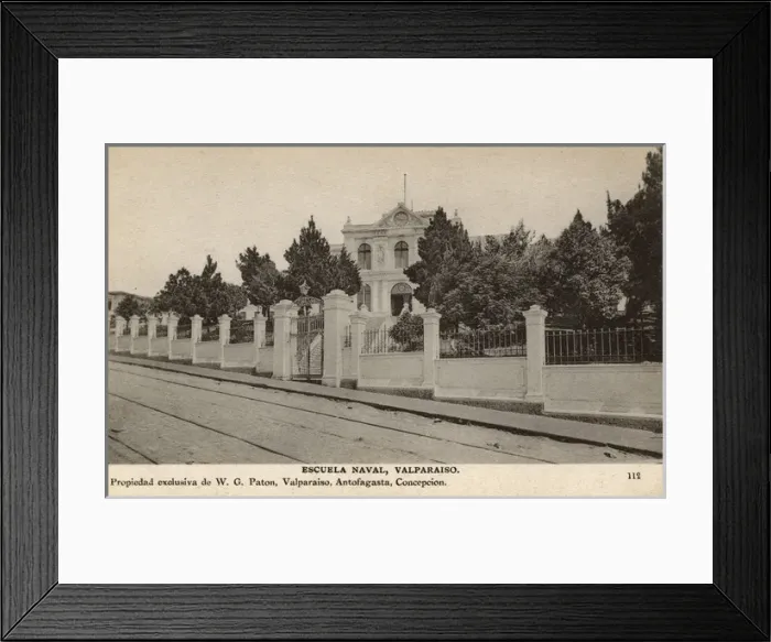 Framed Print : Naval School at Valparaiso, Chile, South America Framed Print : Naval School at Valparaiso, Chile, South America