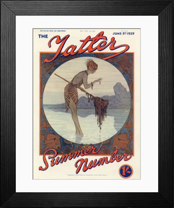 Framed Print : The Tatler Summer Number front cover, 1929 Framed Print : The Tatler Summer Number front cover, 1929