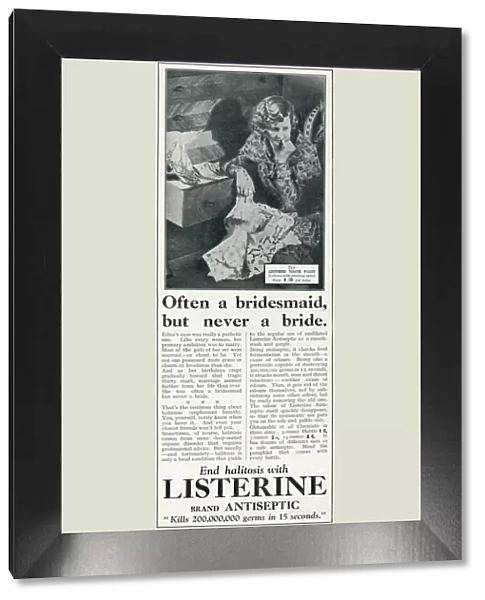 Listerine advertisement, 1930