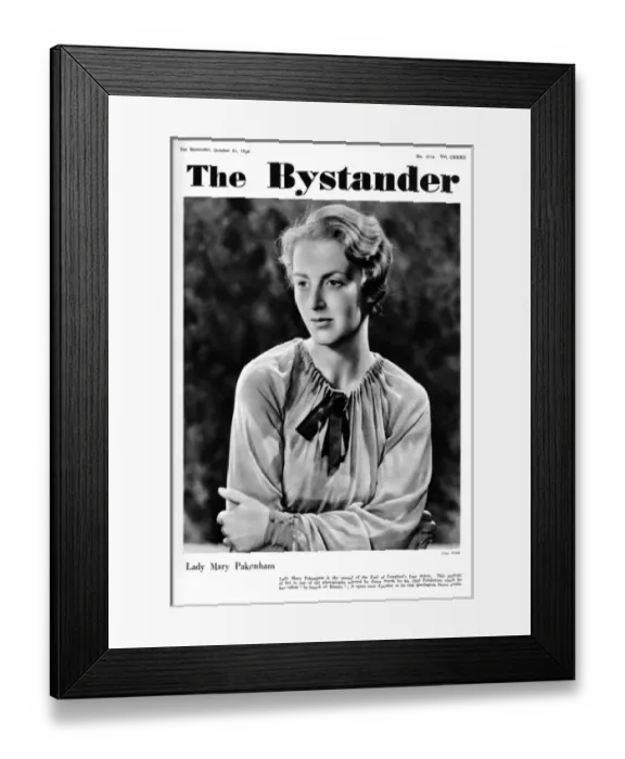 Framed Print : Bystander cover - Lady Mary Pakenham Framed Print : Bystander cover - Lady Mary Pakenham