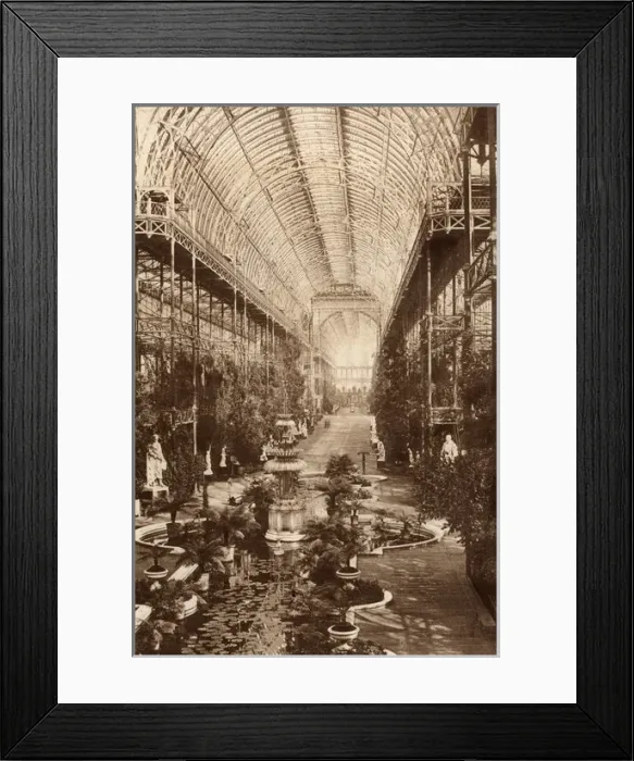 Framed Print : Crystal Palace, Sydenham, South nave looking north Framed Print : Crystal Palace, Sydenham, South nave looking north