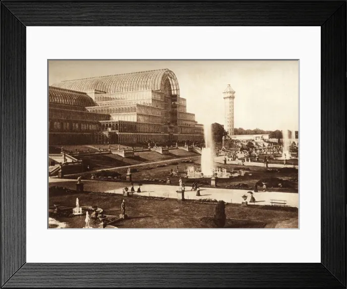 Framed Print : The Fountains, Crystal Palace, Sydenham Framed Print : The Fountains, Crystal Palace, Sydenham