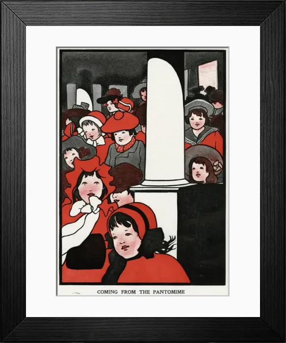 Framed Print : Coming from the Pantomime by Charles Robinson Framed Print : Coming from the Pantomime by Charles Robinson