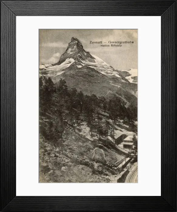 Framed Print : The Matterhorn, Switzerland - Gornergrat Bahn - Riffelalp Framed Print : The Matterhorn, Switzerland - Gornergrat Bahn - Riffelalp