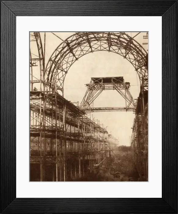 Framed Print : Crystal Palce, Sydenham, the Nave under construction Framed Print : Crystal Palce, Sydenham, the Nave under construction