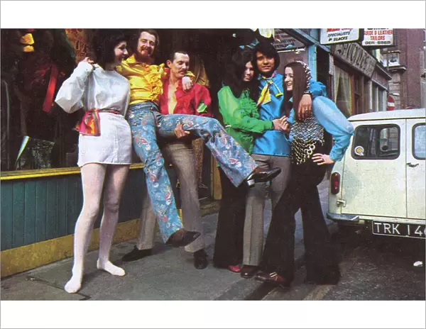 Groovy people in Carnaby Street, 1960s