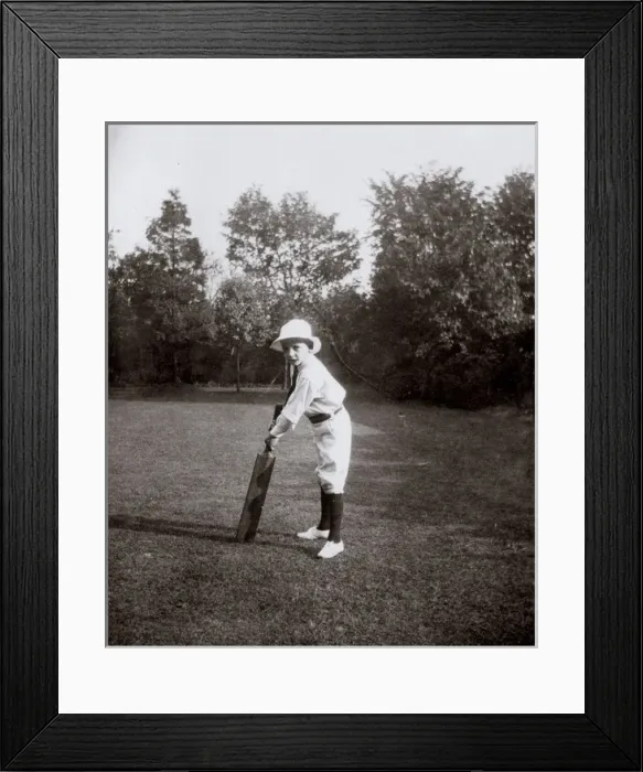 Framed Print : Little boy practising cricket in garden, Ealing, West London Framed Print : Little boy practising cricket in garden, Ealing, West London