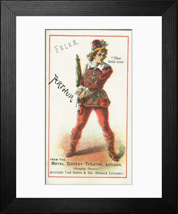 Framed Print : Falka by H. B. Farnie. Image of Falkas boyfriend, Arthur Framed Print : Falka by H. B. Farnie. Image of Falkas boyfriend, Arthur