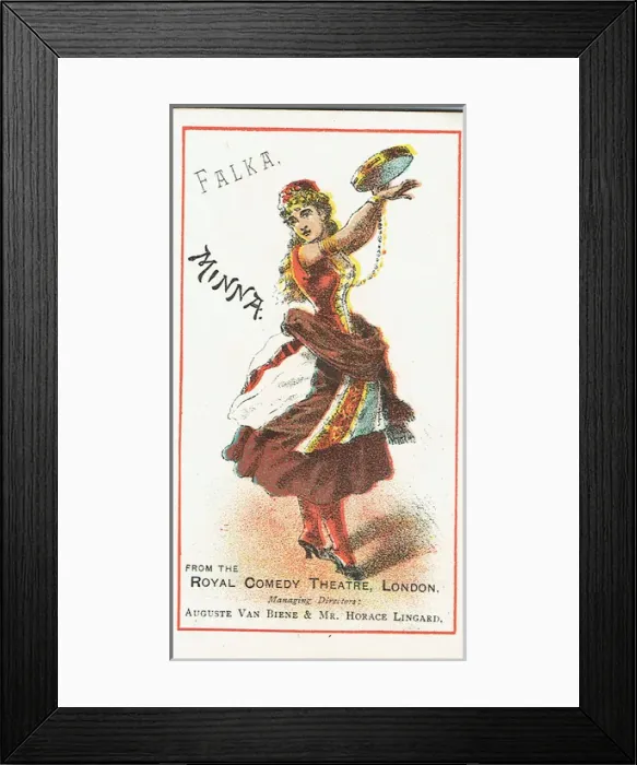 Framed Print : Falka by H. B. Farnie. Image of Minna, Falkas maid Framed Print : Falka by H. B. Farnie. Image of Minna, Falkas maid
