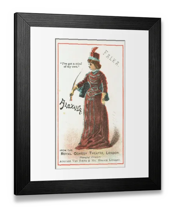 Framed Print : Falka by H. B. Farnie. Image of Alexina de Kelkirsch Framed Print : Falka by H. B. Farnie. Image of Alexina de Kelkirsch