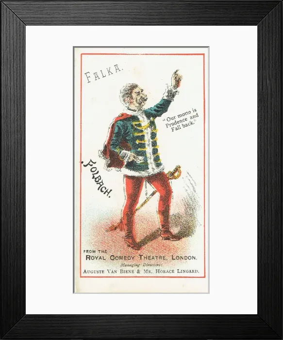 Framed Print : Falka by H. B. Farnie. Image of Folbach, Falkas uncle Framed Print : Falka by H. B. Farnie. Image of Folbach, Falkas uncle