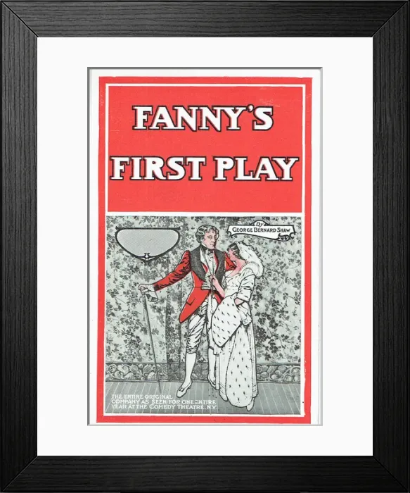 Framed Print : Fannys First Play by Bernard Shaw Framed Print : Fannys First Play by Bernard Shaw