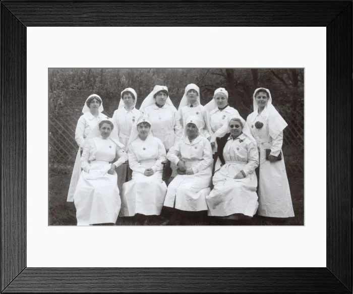 Framed Print : Group photo of nurses, WW1 Framed Print : Group photo of nurses, WW1