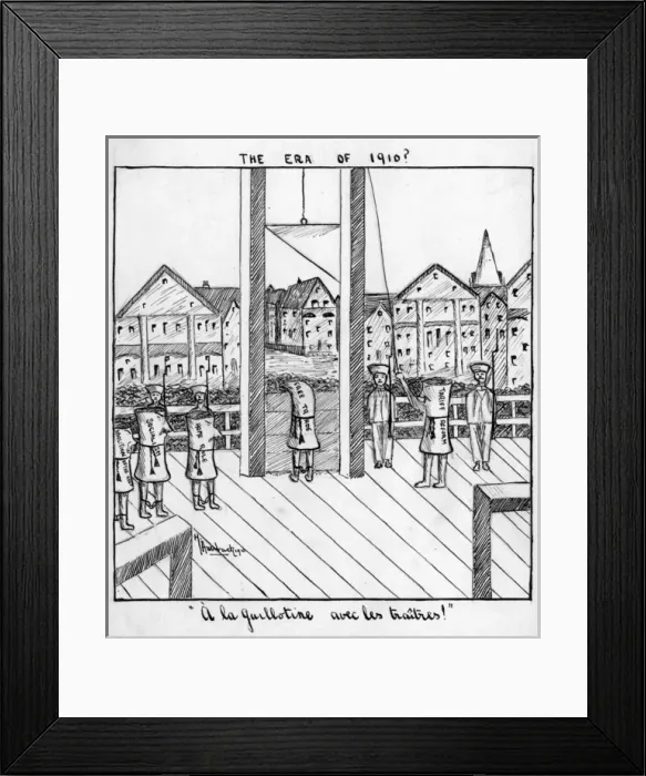 Framed Print : Cartoon by Harold Auerbach, The Era of 1910? Framed Print : Cartoon by Harold Auerbach, The Era of 1910?