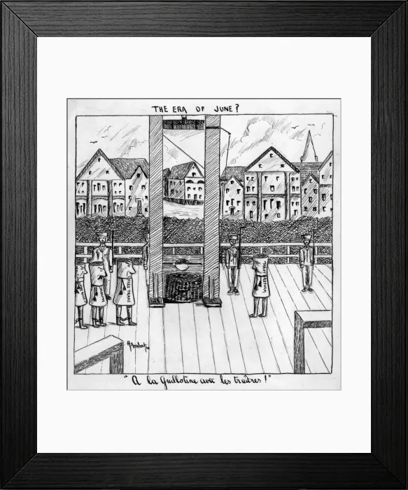 Framed Print : Cartoon by Harold Auerbach, The Era of June? Framed Print : Cartoon by Harold Auerbach, The Era of June?