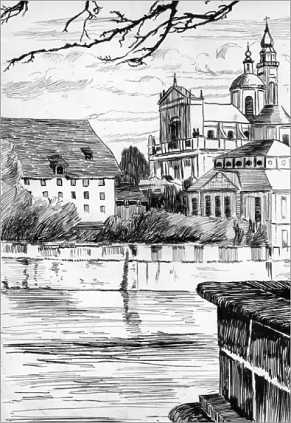 Drawing by Harold Auerbach, Solothurn, Switzerland