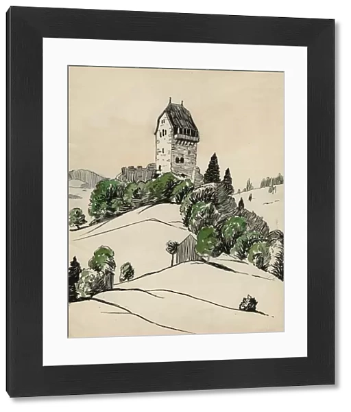 Drawing by Harold Auerbach, Iberg, Switzerland