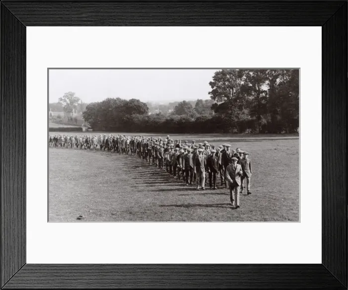 Framed Print : Young men in UOTC, Epsom, Surrey, WW1 Framed Print : Young men in UOTC, Epsom, Surrey, WW1