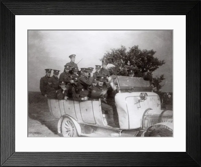 Framed Print : Young men in UOTC Royal Fusiliers, Epsom, Surrey, WW1 Framed Print : Young men in UOTC Royal Fusiliers, Epsom, Surrey, WW1