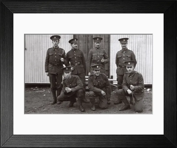 Framed Print : Young men in UOTC Royal Fusiliers, Epsom, Surrey, WW1 Framed Print : Young men in UOTC Royal Fusiliers, Epsom, Surrey, WW1