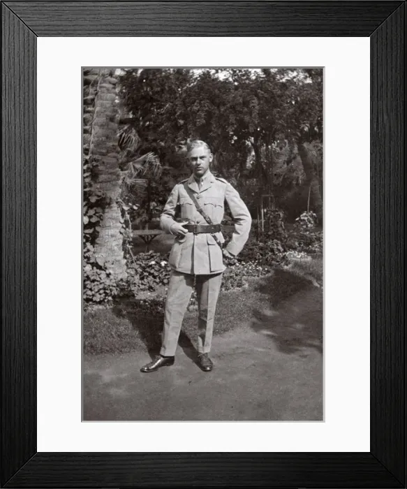 Framed Print : Young man of Royal Fusiliers in Egypt, WW1 Framed Print : Young man of Royal Fusiliers in Egypt, WW1