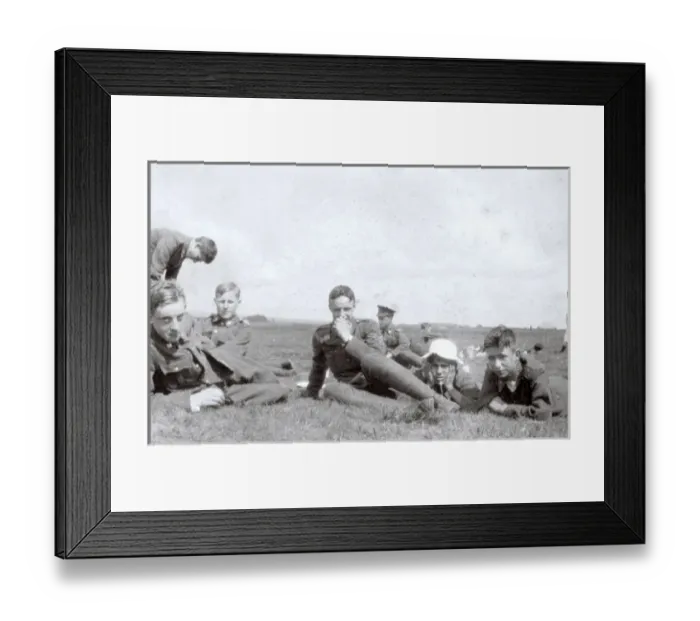Framed Print : Young OTC cadets at camp, Petersfield, WW1 Framed Print : Young OTC cadets at camp, Petersfield, WW1