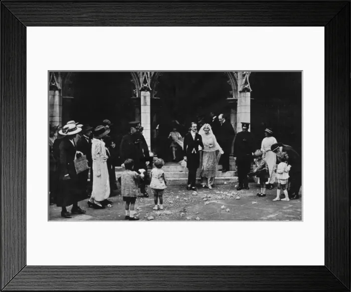 Framed Print : Wedding of Lady Diana Manner and Duff Cooper Framed Print : Wedding of Lady Diana Manner and Duff Cooper