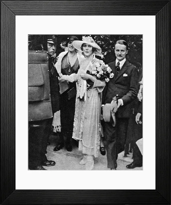 Framed Print : Wedding of Lady Diana Manner and Duff Cooper Framed Print : Wedding of Lady Diana Manner and Duff Cooper