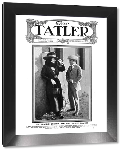 Tatler cover - Maxine Elliott & Charlie Chaplin