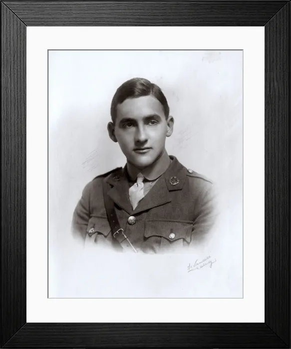 Framed Print : Studio photo, young man in RFC uniform, WW1 Framed Print : Studio photo, young man in RFC uniform, WW1