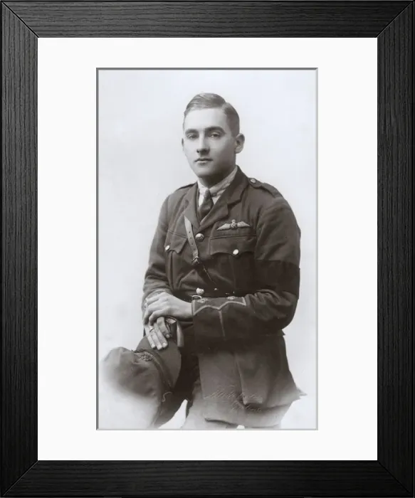 Framed Print : Studio photo, young man in RFC uniform, WW1 Framed Print : Studio photo, young man in RFC uniform, WW1