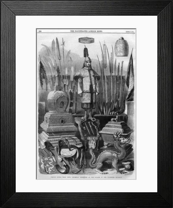 Framed Print : French spoils from China exhibited at Tuileries, 1861 Framed Print : French spoils from China exhibited at Tuileries, 1861