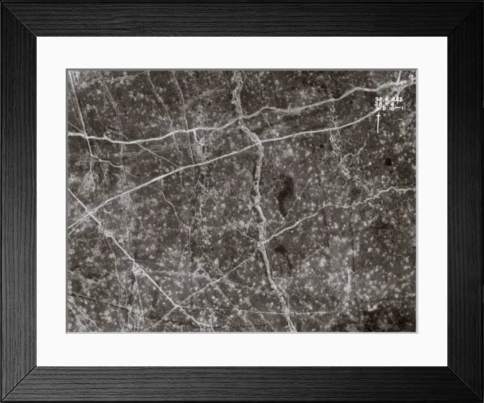Framed Print : Aerial view near Messines, West Flanders, Belgium, WW1 Framed Print : Aerial view near Messines, West Flanders, Belgium, WW1