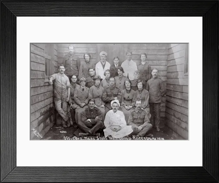 Framed Print : Group photo, Yatesbury Camp, near Calne, Wiltshire, WW1 Framed Print : Group photo, Yatesbury Camp, near Calne, Wiltshire, WW1