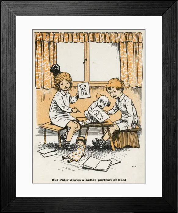 Framed Print : Children drawing Framed Print : Children drawing