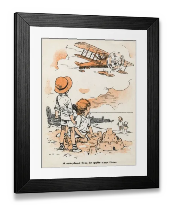 Framed Print : Sea plane at the seaside Framed Print : Sea plane at the seaside