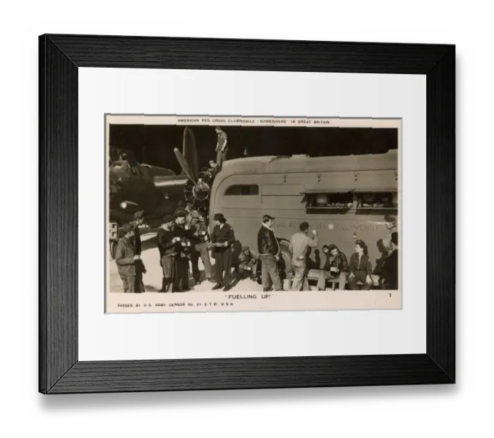 Framed Print : WW2 - American Red Cross Clubmobile - UK Framed Print : WW2 - American Red Cross Clubmobile - UK