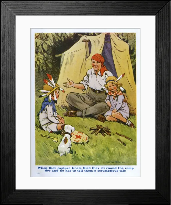 Framed Print : Playing at camps Framed Print : Playing at camps