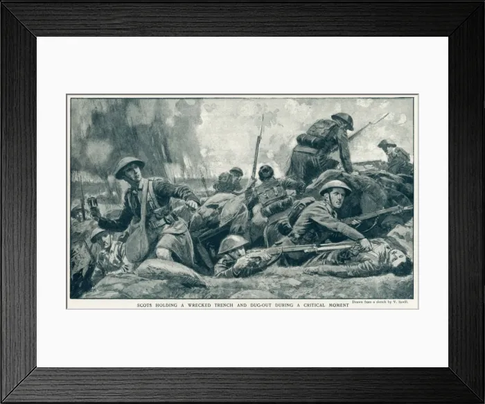 Framed Print : Gallant soldiers in the thick of the fight 1916 Framed Print : Gallant soldiers in the thick of the fight 1916