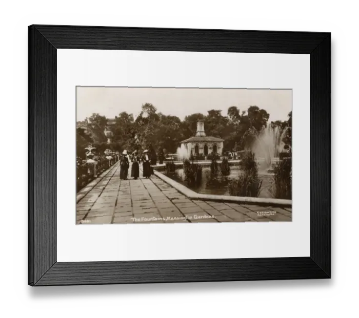 Framed Print : The Fountains, Kensington Gardens, London Framed Print : The Fountains, Kensington Gardens, London